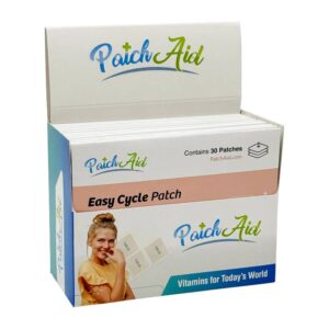 Easy Cycle Patch - Menstrual Relief & Hormone Support: 12-Pack with Display Case