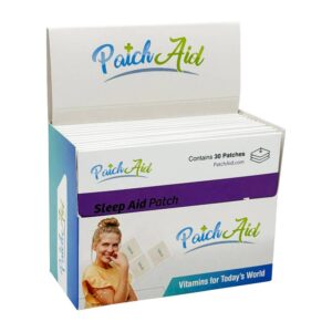 Sleep Aid Topical Vitamin Patch - Natural Sleep Support: 12-Pack with Display Case