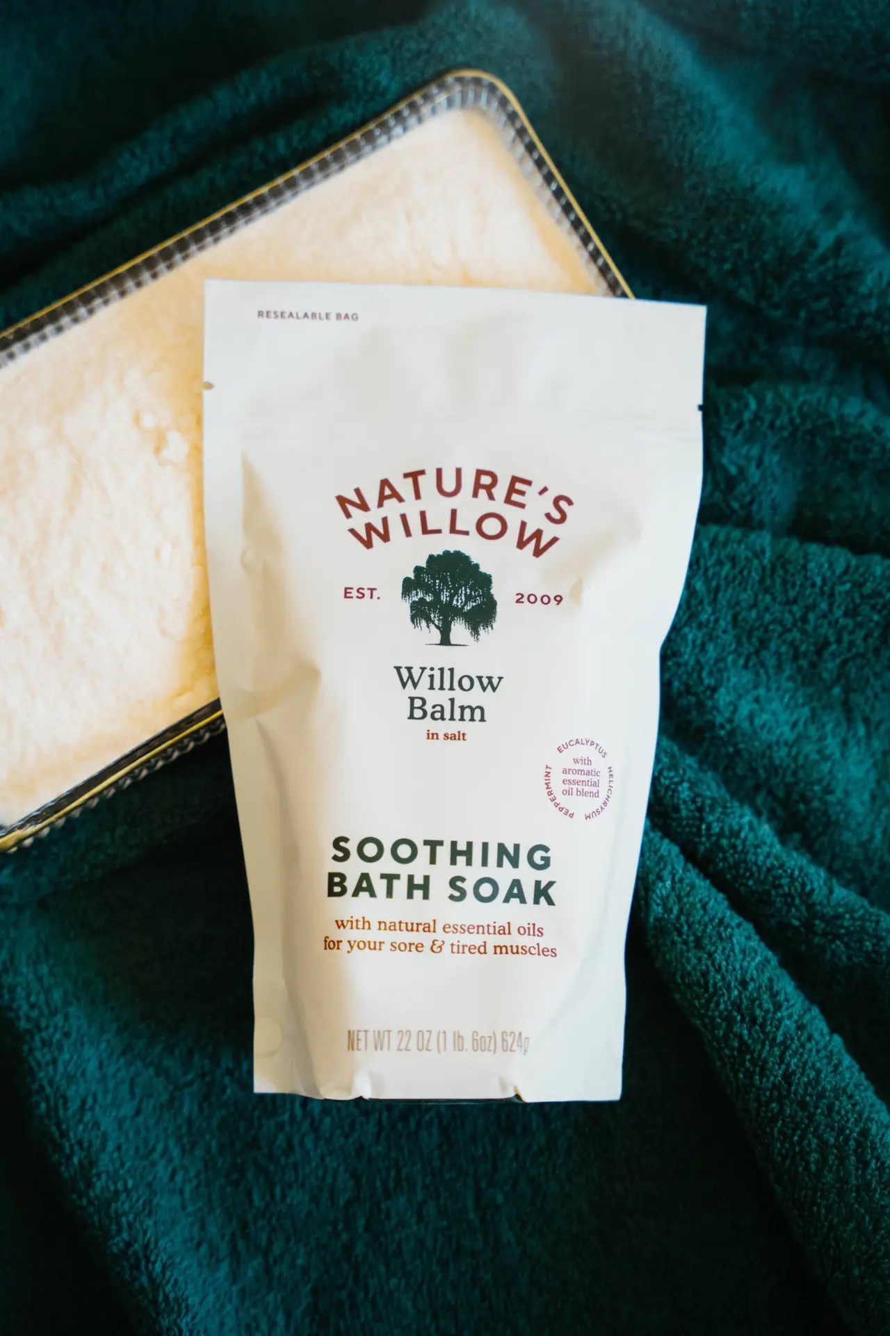 Nature's Willow Soothing Bath Soak Bulk -12 Ct per Case