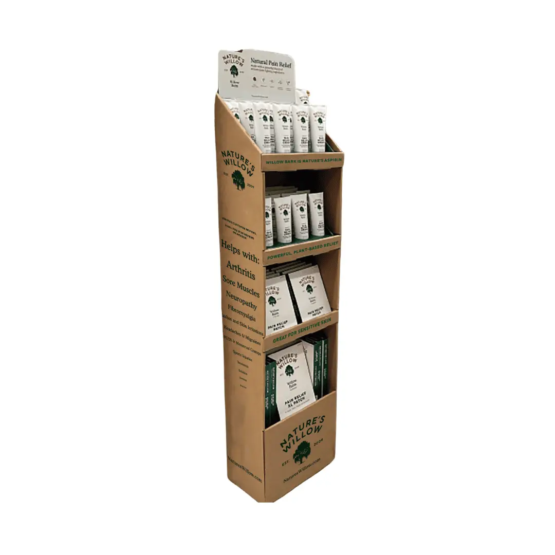 Nature's Willow Floor Display - Shelf Space Saver!