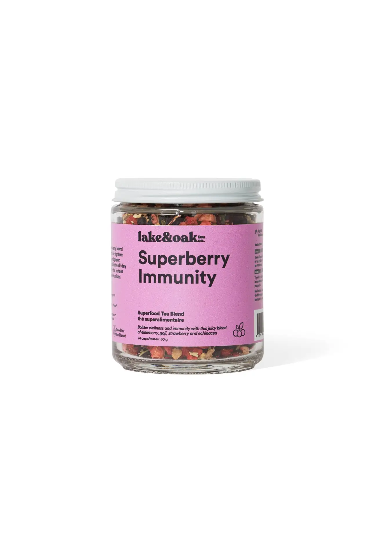 Superberry Immunity - Superfood Tea Blend: Retail Glass Jar