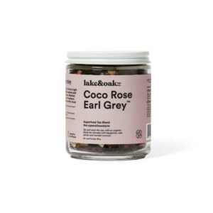Coco Rose Earl Grey - Superfood Tea Blend: Retail Jar