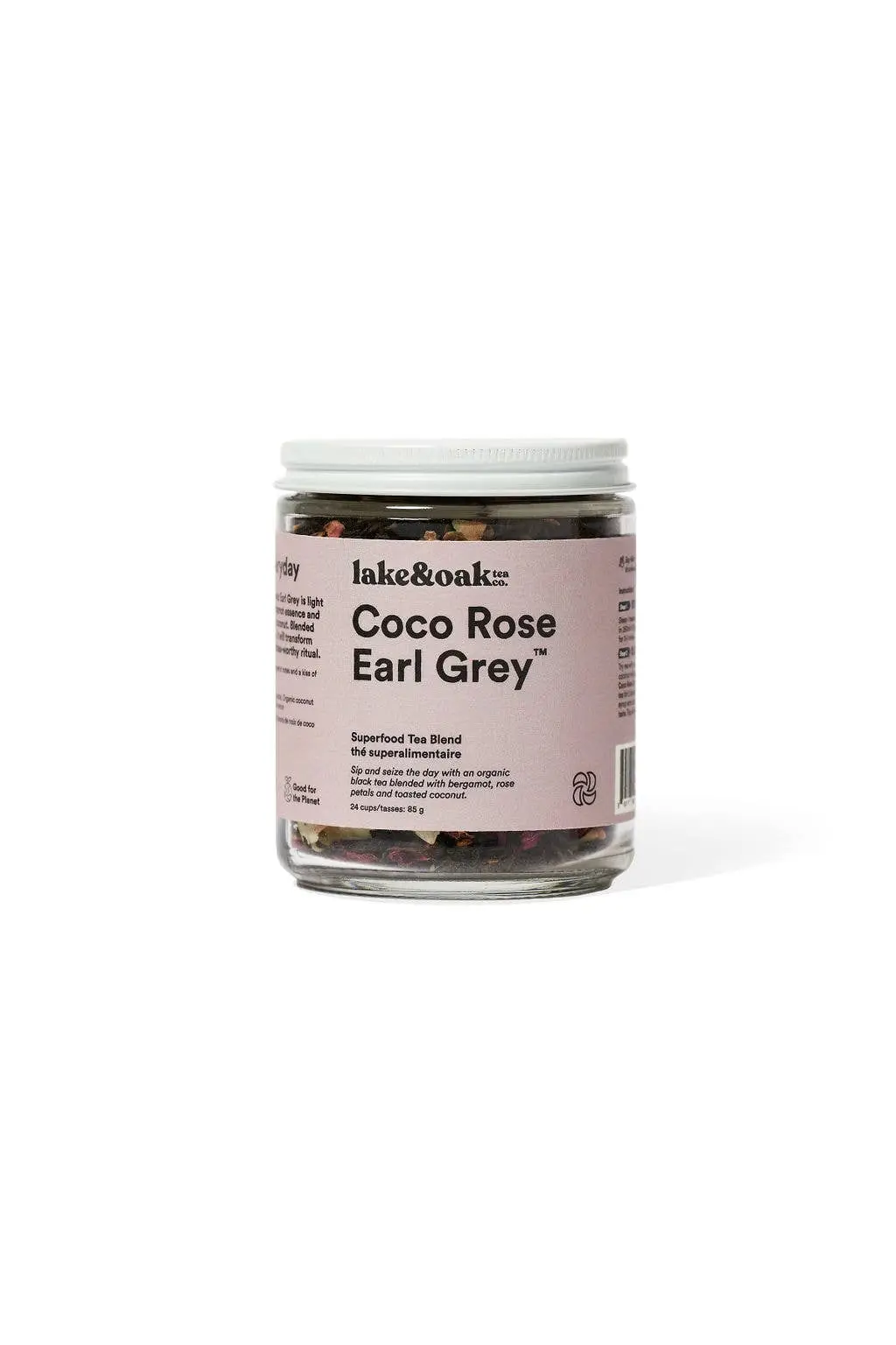 Coco Rose Earl Grey - Superfood Tea Blend: Retail Jar